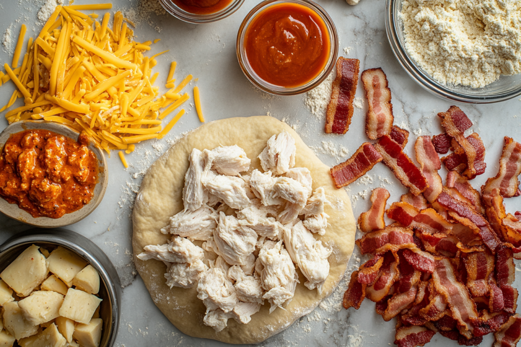 chicken bacon ranch pizza ingredients