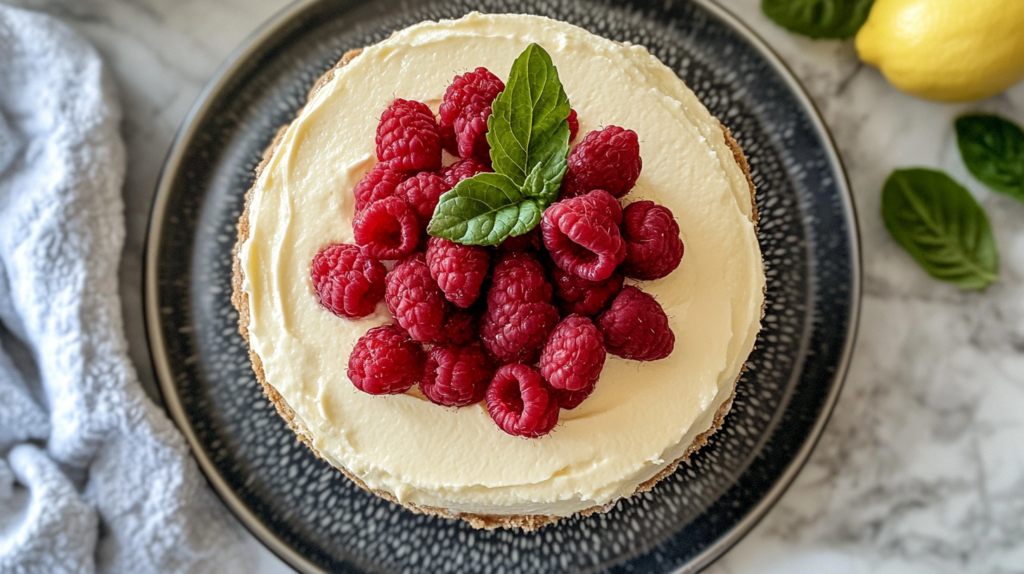 lemon cheesecake mousse dessert
